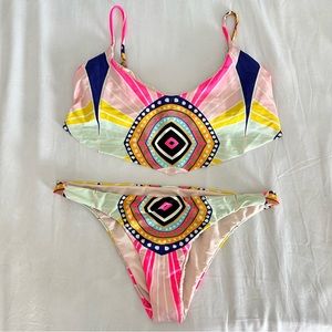 MARA HOFFMAN bikini set Large neon color
